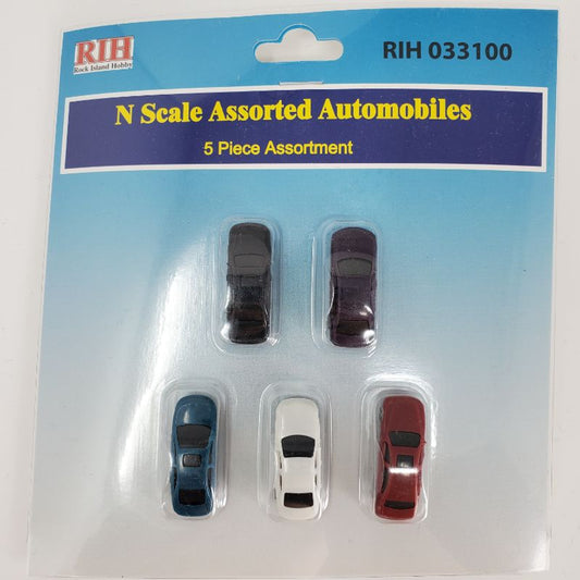 Copy of RIH (Rock Island Hobby) 5 Automobiles N Scale