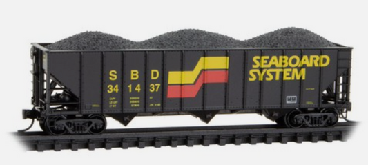 MicroTrains Line 108 00 053 N SCALE - Seaboard System 100 Ton 3 Bay Open Hopper 341437