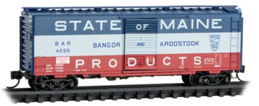 MicroTrains Line 020 00 497 N SCALE - 40' Single-Door Boxcar Bangor & Aroostook #4295 State of Maine