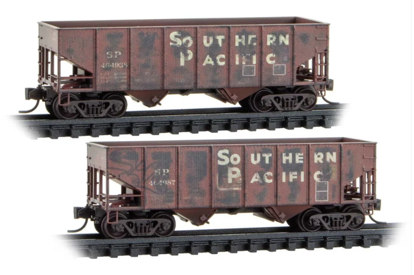MicroTrains Line 983 05 094 N SCALE - Southern Pacific Weathered 2 - Pack 464838, 464987