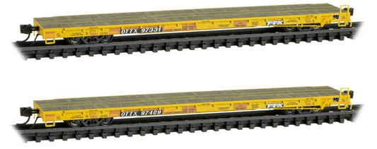 MicroTrains Line 993 00 033 N SCALE - TTX Trailer Train Four Car Runner Pack in Jewel Cases