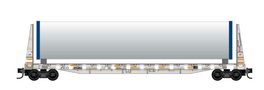 MicroTrains Line 054 44 473 N SCALE - Flatcar, Bulkhead - Transportation Technology Services - 35462