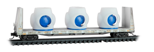 MicroTrains Line 054 44 470 N SCALE - Flatcar, Bulkhead - Transportation Technology Services - 35474