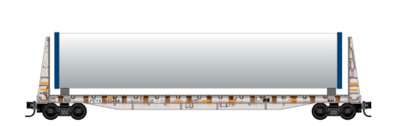 MicroTrains Line 054 44 474 N SCALE - Flatcar, Bulkhead - Transportation Technology Services - 35490