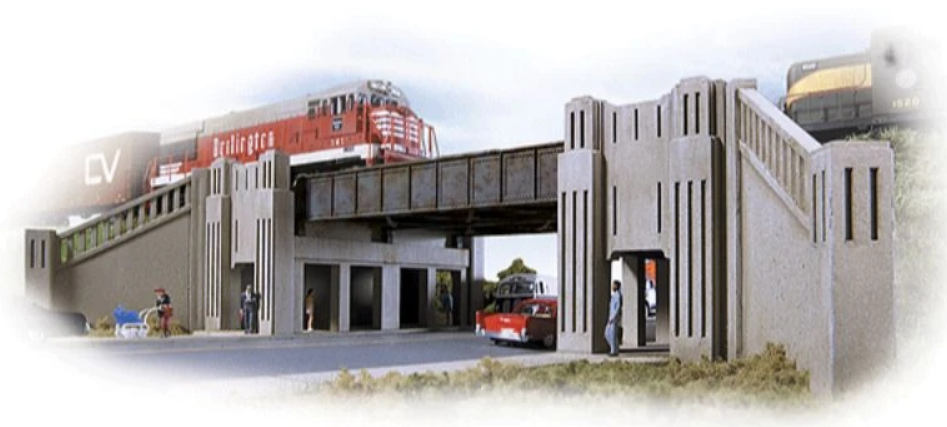 Walthers 933-3800 - N Scale Art Deco Highway Underpass