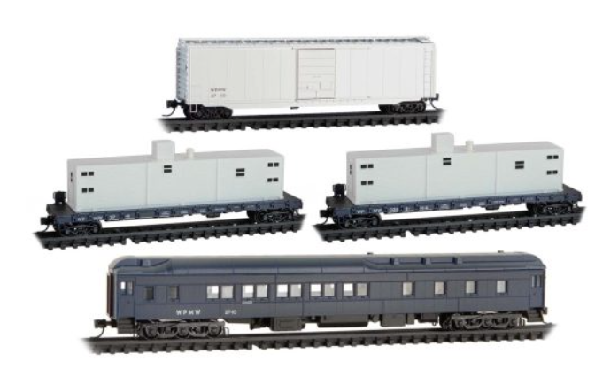 MicroTrains Line 983 02 275 - N SCALE Western Pacific MOW 4 pack